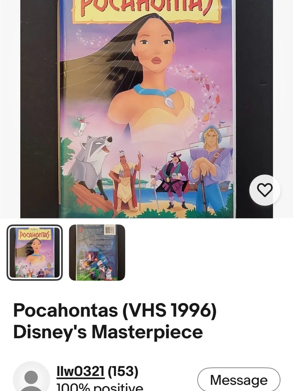 Disney pocahontas masterpiece